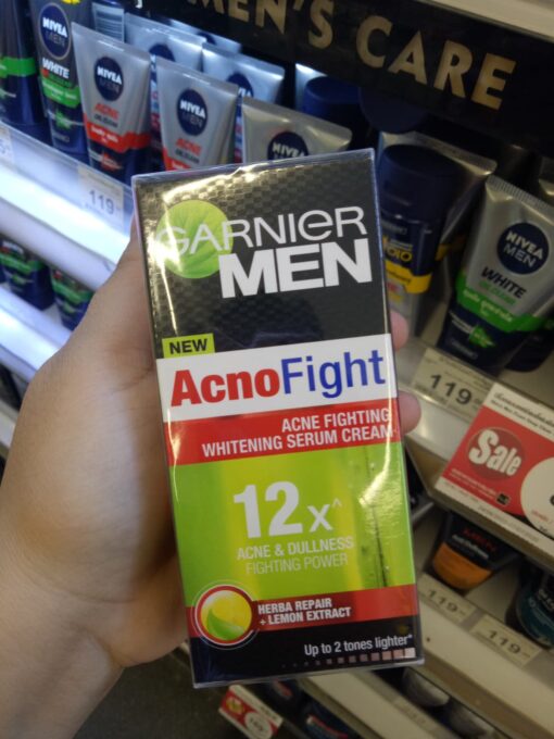 Garnier Men Acnofight Acne Fighting Whitening Serum 40ml