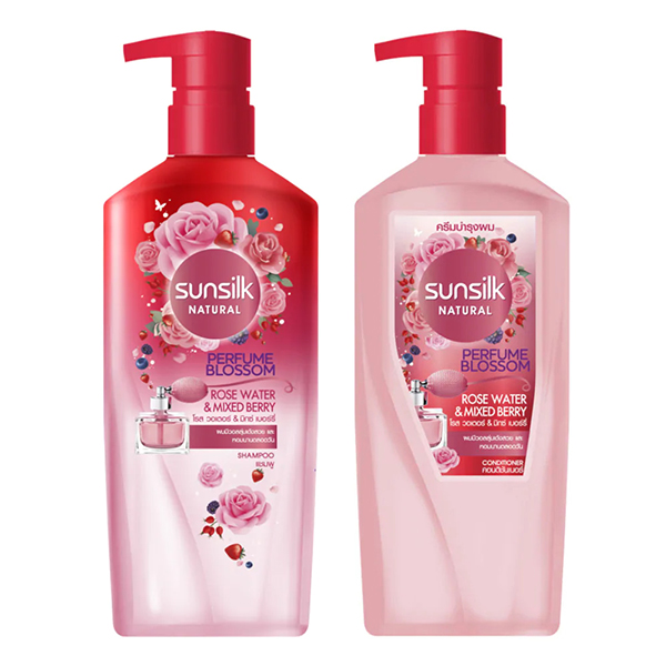 Dầu gội xả Sunsilk Natural Perfume Blossom Rose Water & Mixed Berry 425ml -  Bách hoá Thái Lan