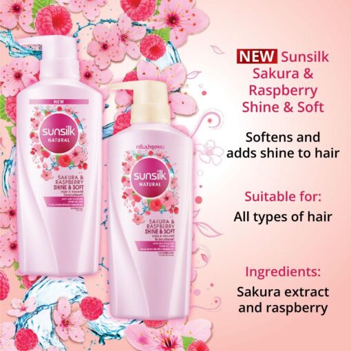 Sunsilk Natural Sakura & Raspberry Shine And Soft