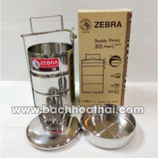 Cà mên (cặp lồng) inox Zebra Thái Lan 14cm chính hãng