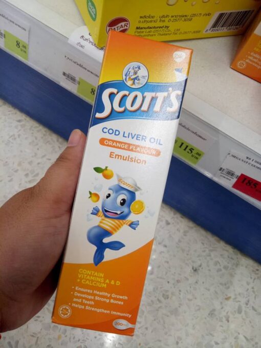 scott's cod liver orange flavor emulsion